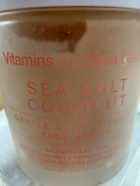 adidas Sea Salt Coconut Face Scrub in Pink and Cream
